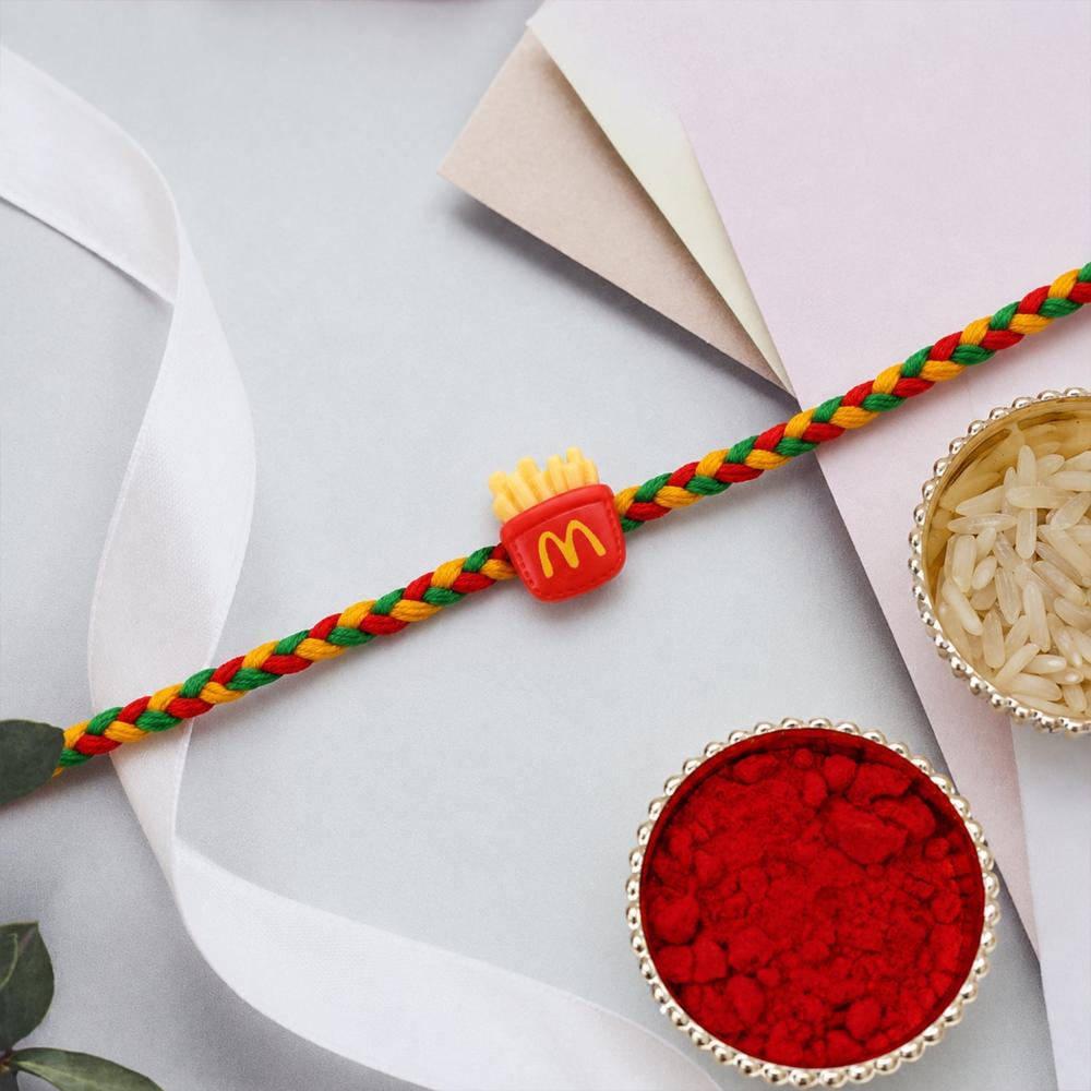 French Fries Charm Rakhi - Modern Style & Comfortable Fit