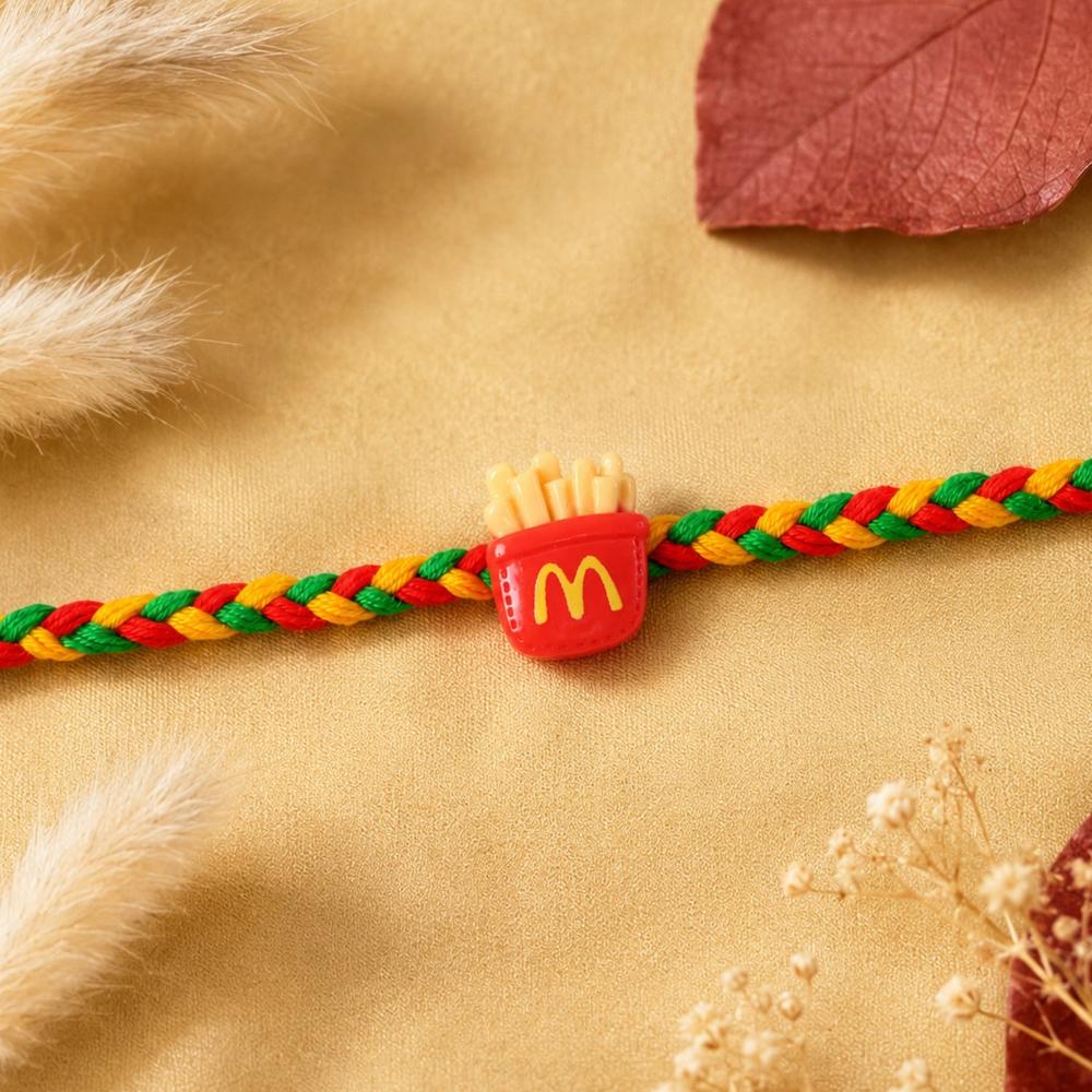 French Fries Charm Rakhi - Modern Style & Comfortable Fit