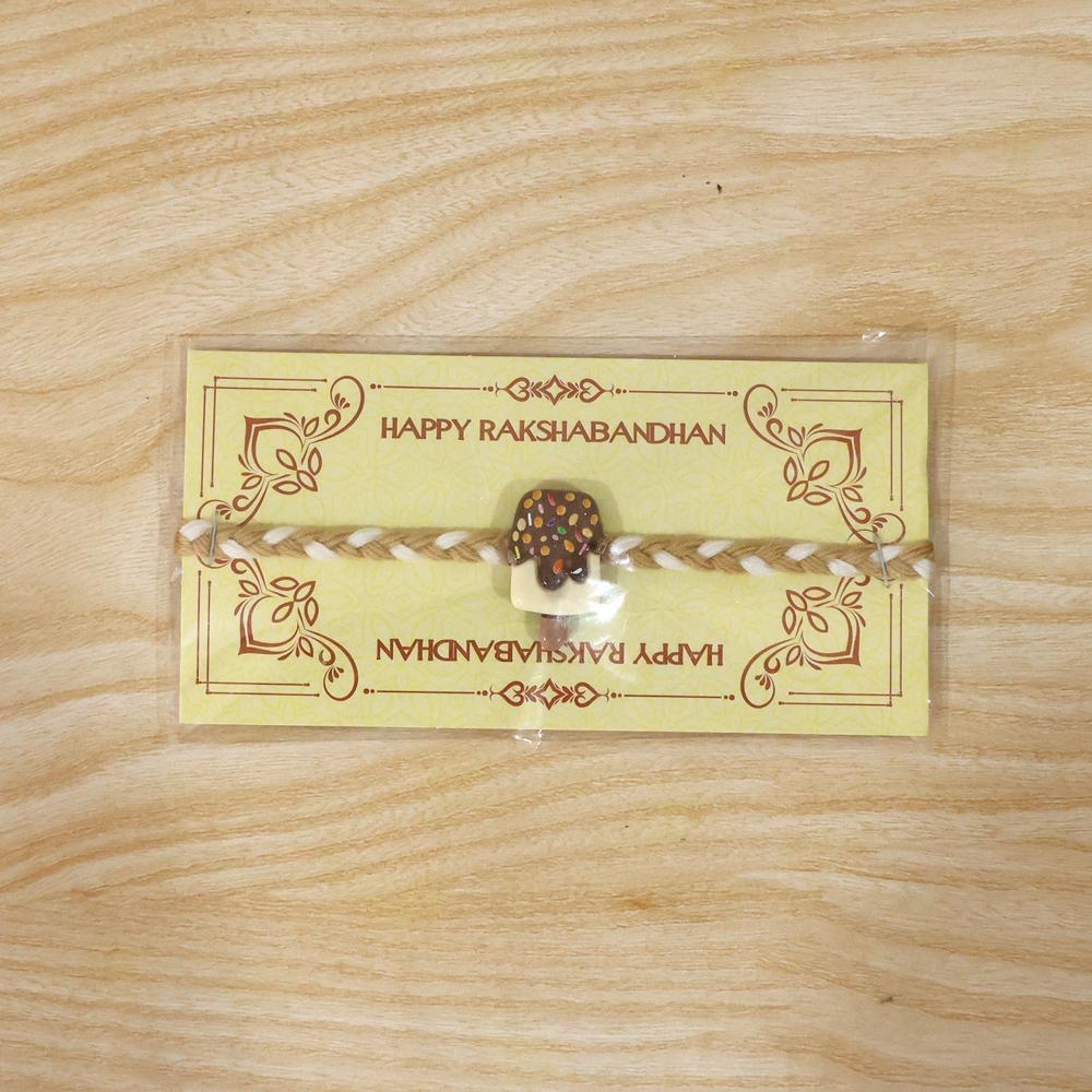 Chocolate Ice Cream Rakhi - Stylish & Comfortable for Brothers