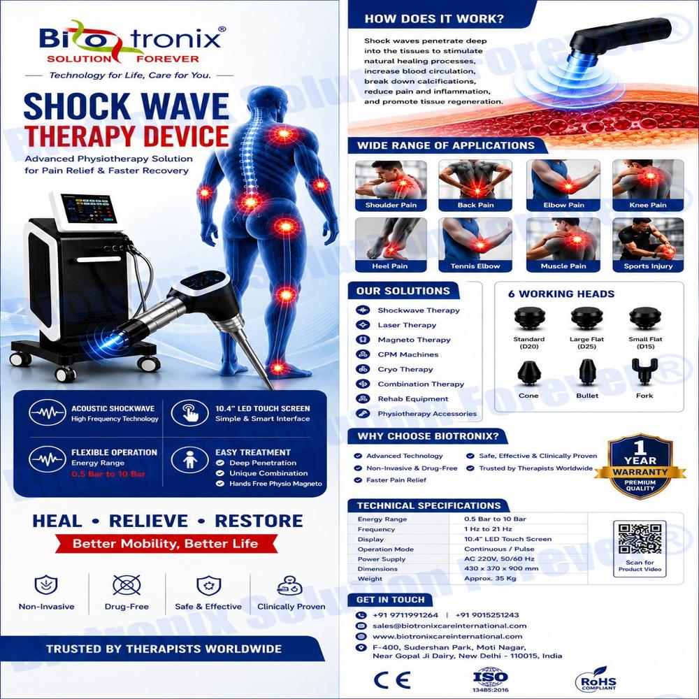 AIRSHOCK PRO Smart Shockwave Therapy Device for Clinics