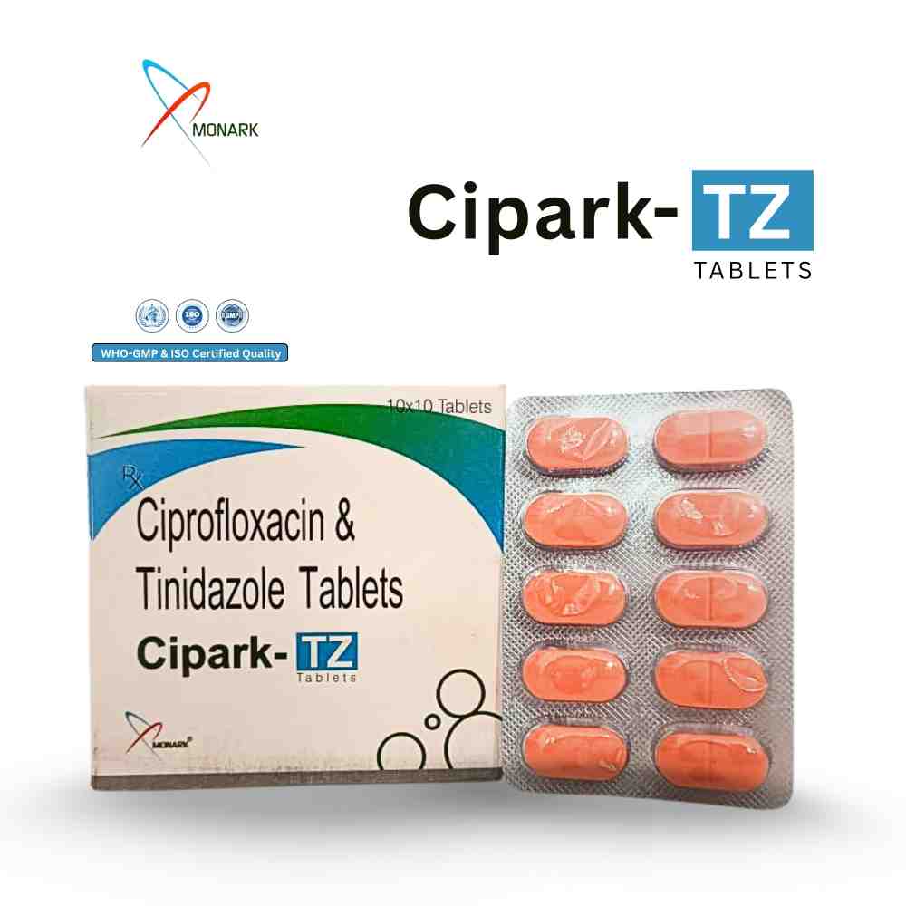 Ciprofloxacin Hydrochloride And Tinidazole Tablets - Brand Name: Cipark-tz