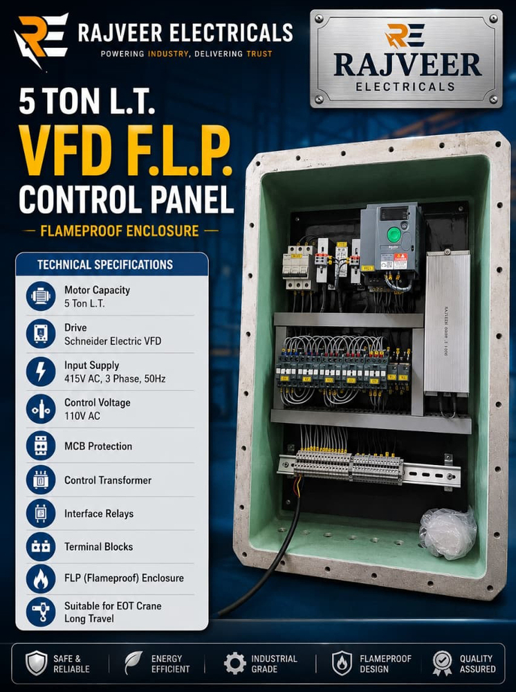 5 Ton LT VFD Crane Control Panel