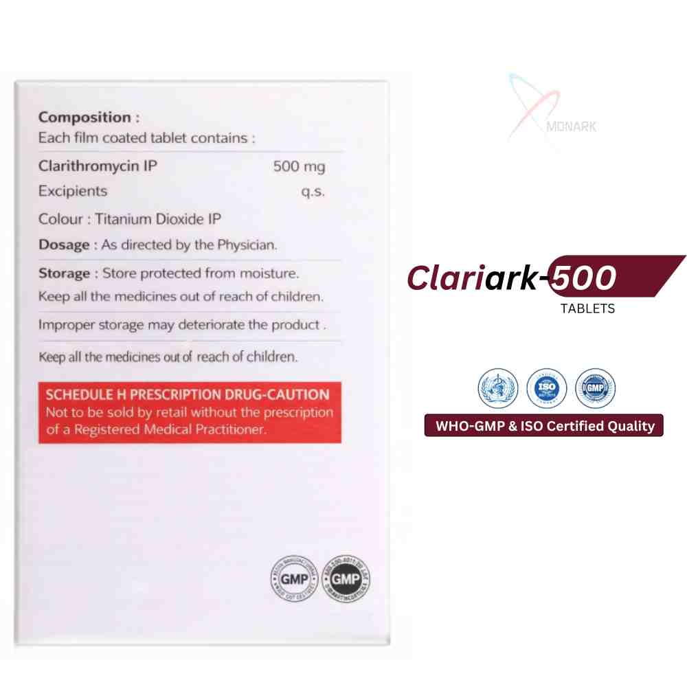 Clarithromycin Tablets Ip - Brand Name: Clariark