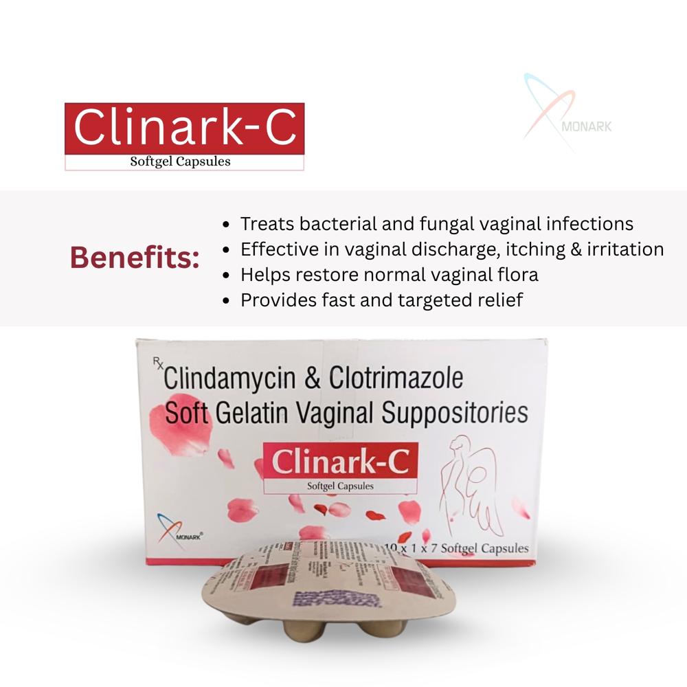 Clindamycin And Clotrimazole Soft Gelatin Vaginal Suppositories - Brand Name: Clinark C