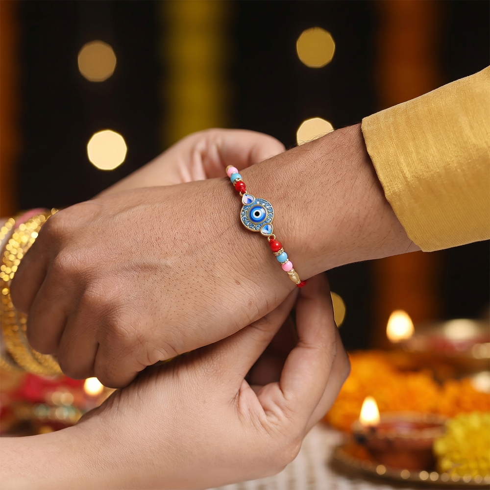 Evil Eye Rakhi - Stylish protection and good luck charm