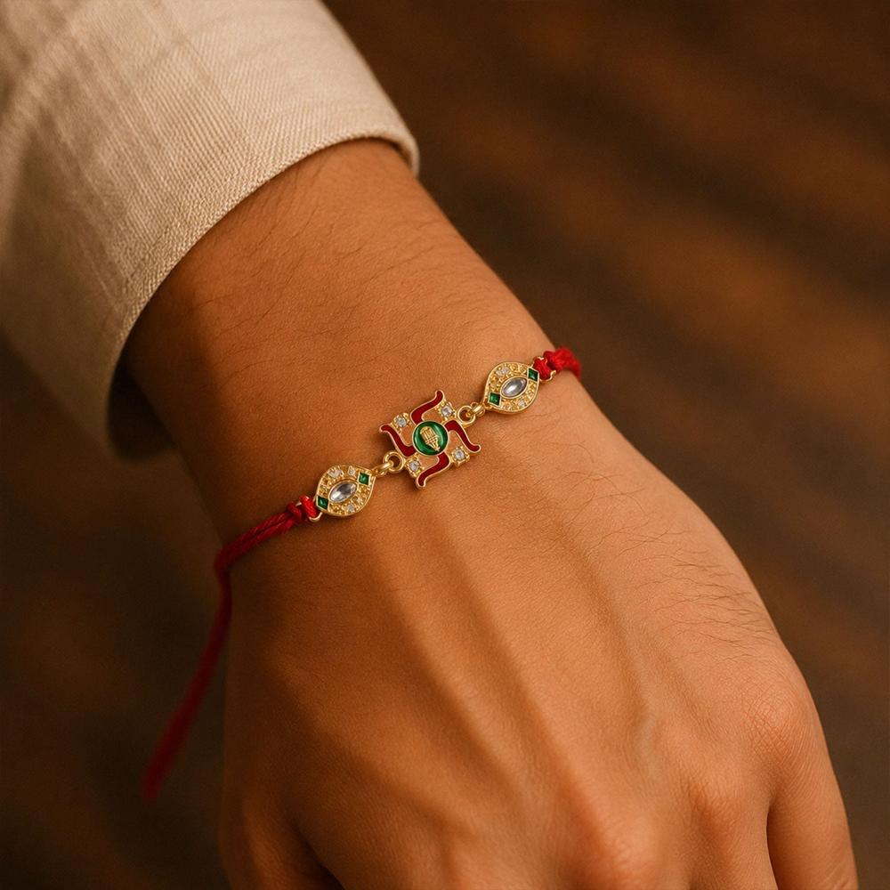 Swastik Rakhi - Traditional and Festive Design for Raksha Bandhan