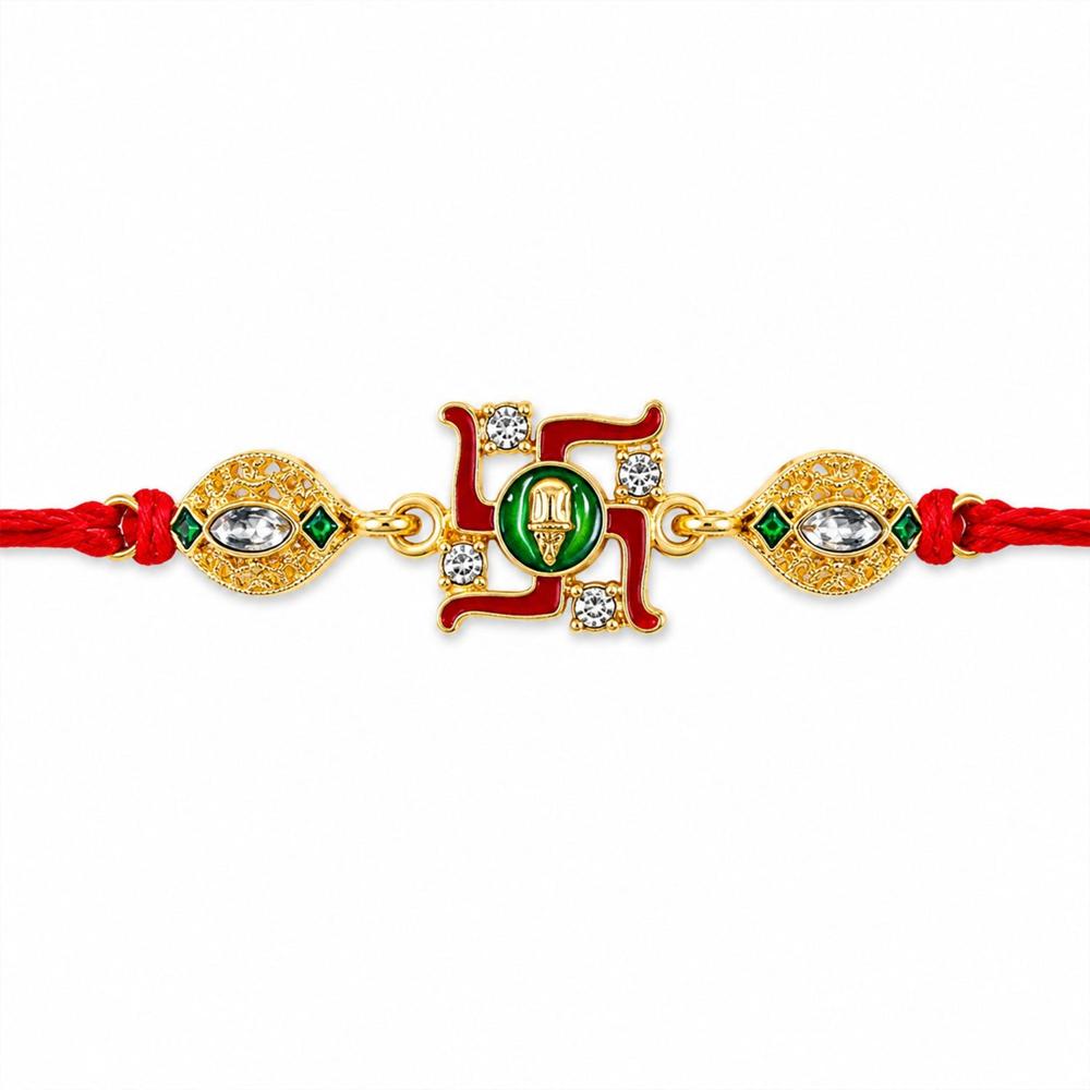 Swastik Rakhi - Traditional and Festive Design for Raksha Bandhan