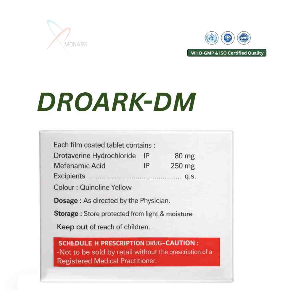 Drotaverine Hcl And Mefenamic Acid Tablets - Brand Name: Droark-dm