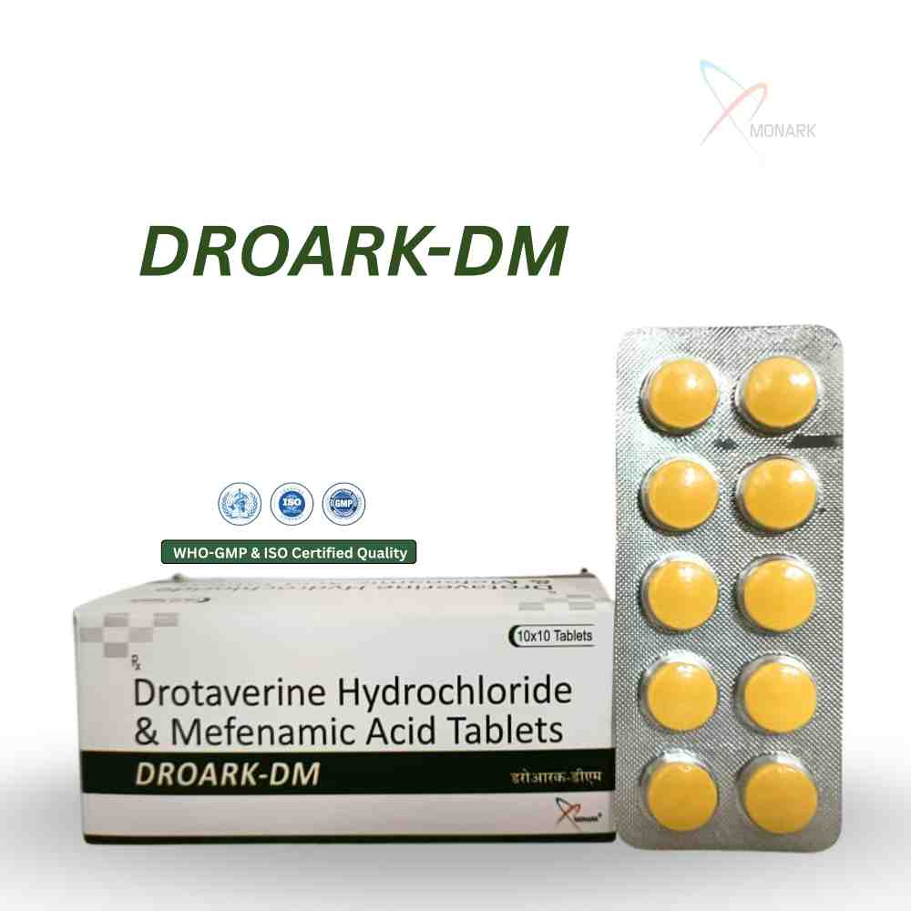 Drotaverine Hcl And Mefenamic Acid Tablets - Brand Name: Droark-dm