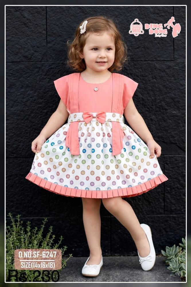 Rainbow Heart Girls Frock