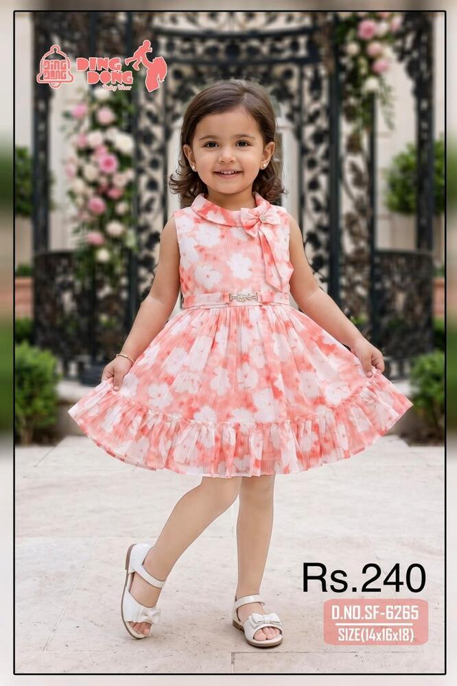 Floral Frill Girls Frock
