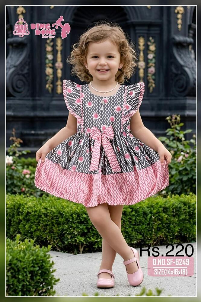 Floral Frill Girls Frock