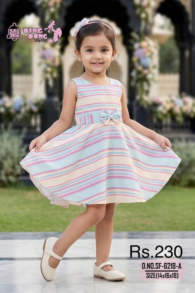 Floral Organza Girls Frock