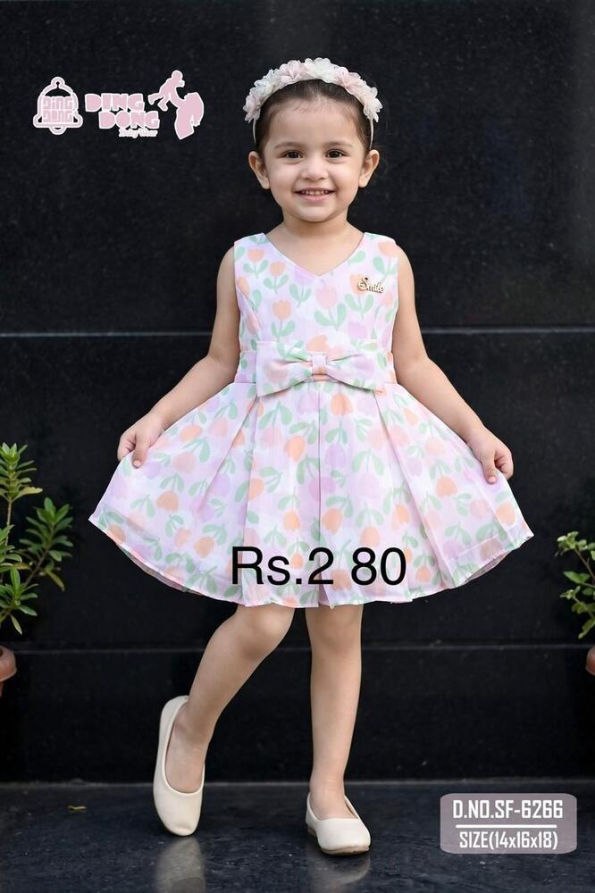 Butterfly Print Girls Frock