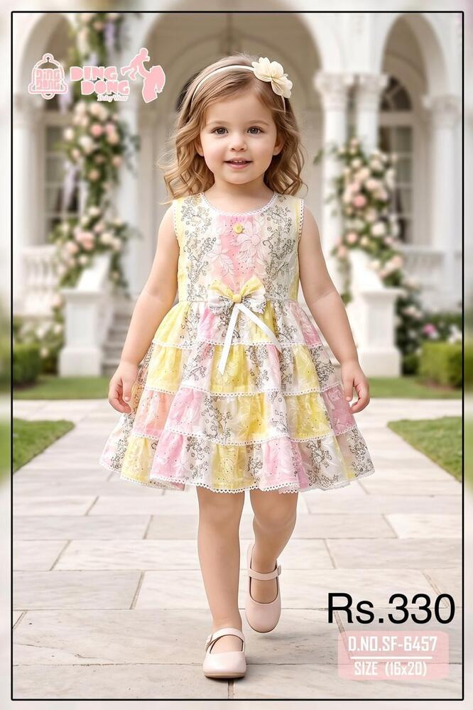 Pastel Layer Girls Frock