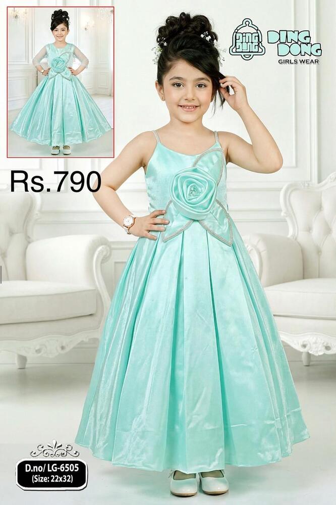 Aqua Bloom Party Gown