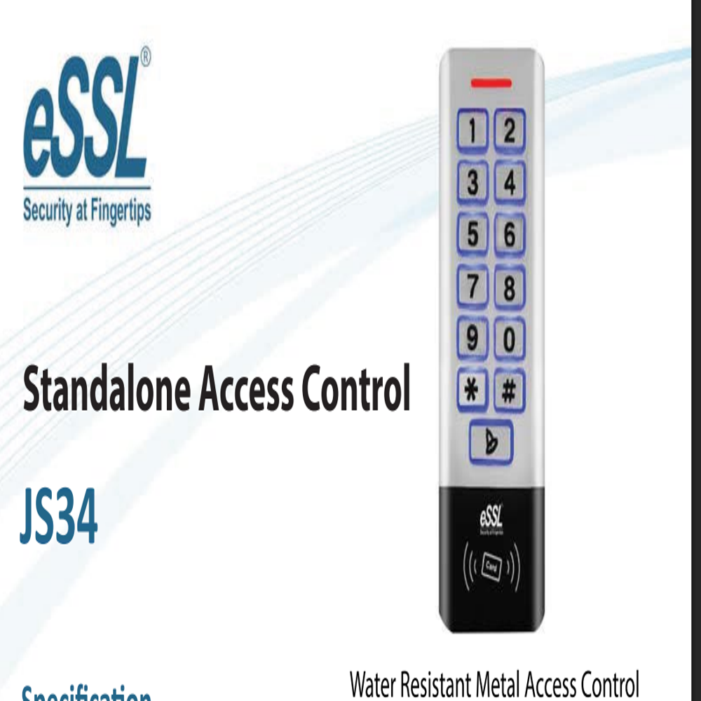 Js-34 Standalone Access Control - Data Capacity: 2