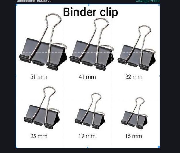Binder Clip - Binding: Double Wire Loop