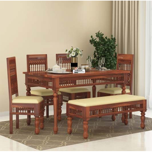 Wooden 6 Seater Dining Set