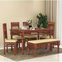 Wooden 6 Seater Dining Set