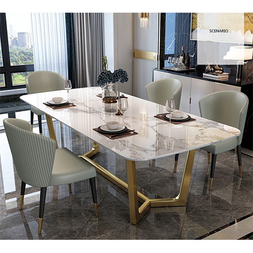 Marble Dining Table Set