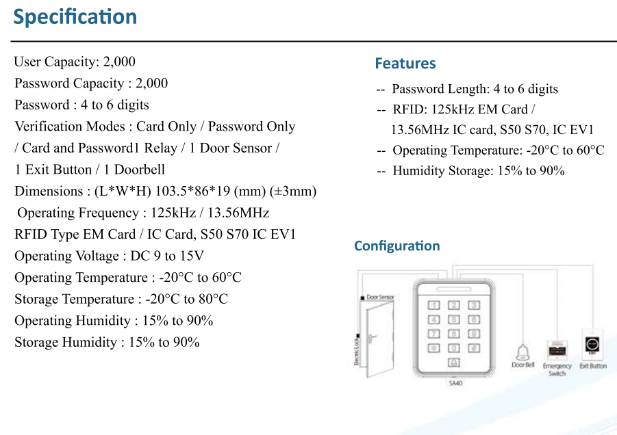 Essl Sa40b-m - Data Capacity: 2