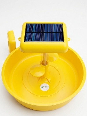 Solar-powered insect light trap