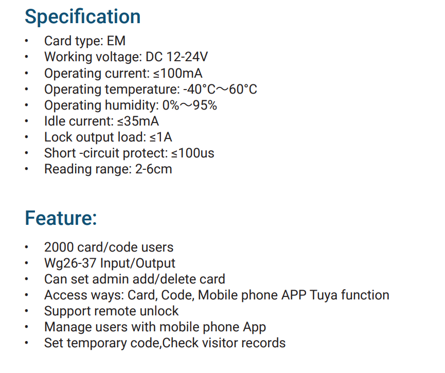 JS-35E(Touch Fingerprint Access Control with LCD Screen)