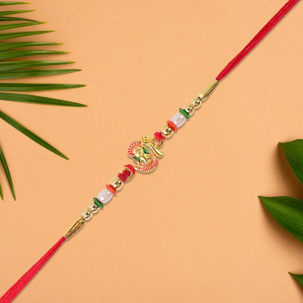 Gold-Toned Rakhi Combo Pack of 3 - Festive Raksha Bandhan Set