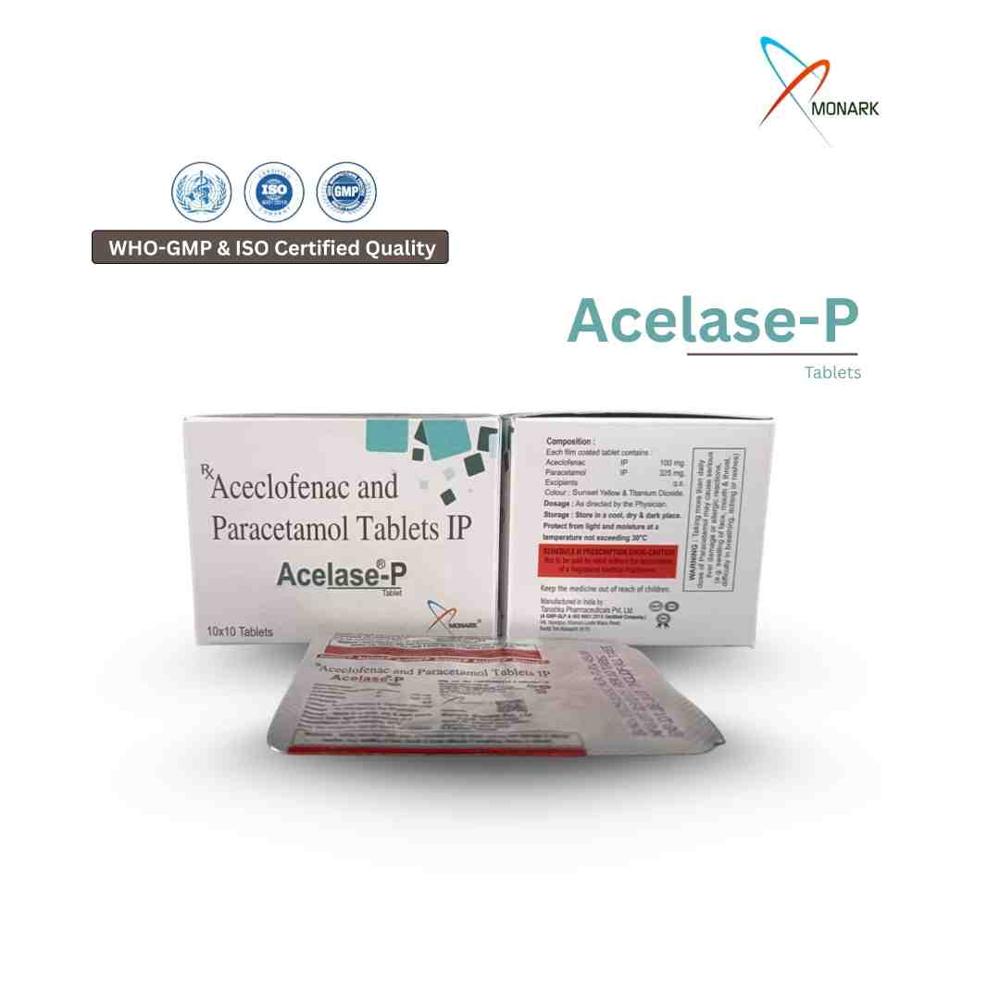 Aceclofenac And Paracetamol Tablets - Brand Name: Acelase-p