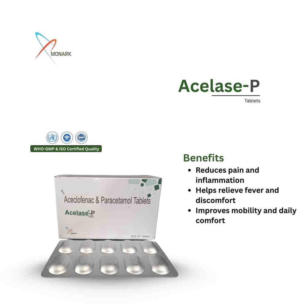 Aceclofenac And Paracetamol Tablets - Brand Name: Acelase-p
