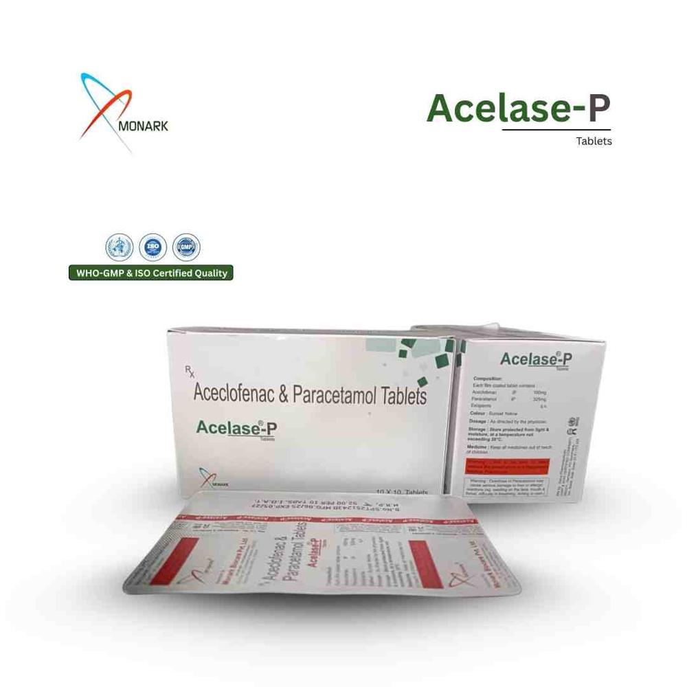Aceclofenac And Paracetamol Tablets - Brand Name: Acelase-p