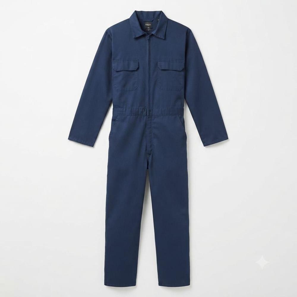 Industrial Safety Dangri Suits - Color: Navy Blue