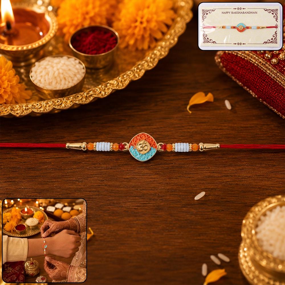 OM Symbol Rakhi - Traditional Style with Modern Elegance