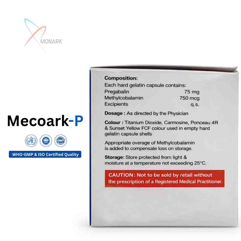 Pregabalin And Methylcobalamin Capsule Ip - Brand Name: Mecoark-p