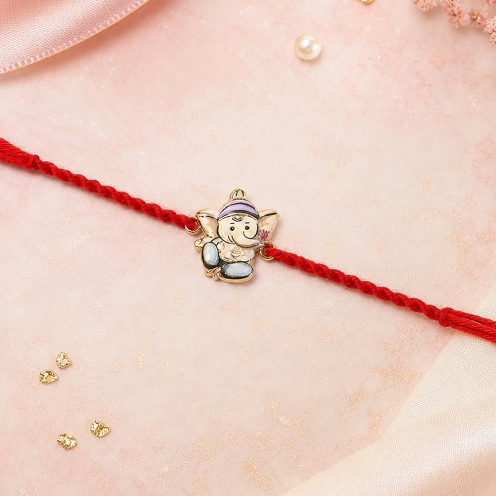 Ganesh Rakhi - Elegant Festive Gift for Brothers