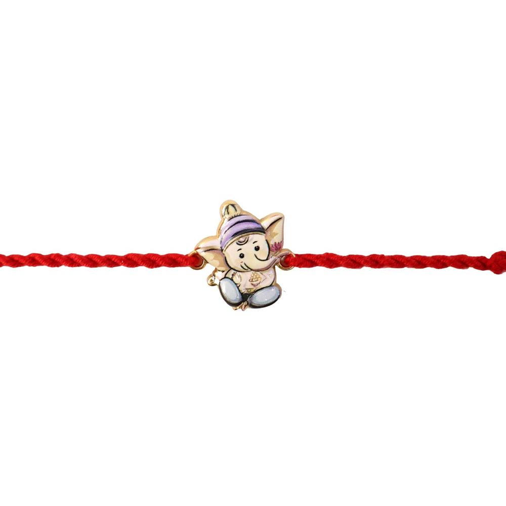 Ganesh Rakhi - Elegant Festive Gift for Brothers