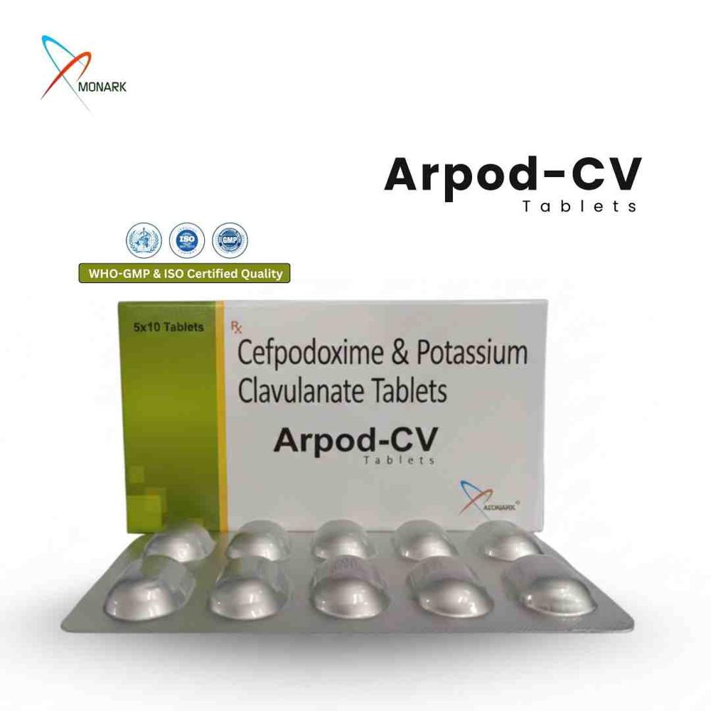 Cefpodoxime Proxetil And Potassium Clavulanate Tablets - Brand Name: Arpod-cv