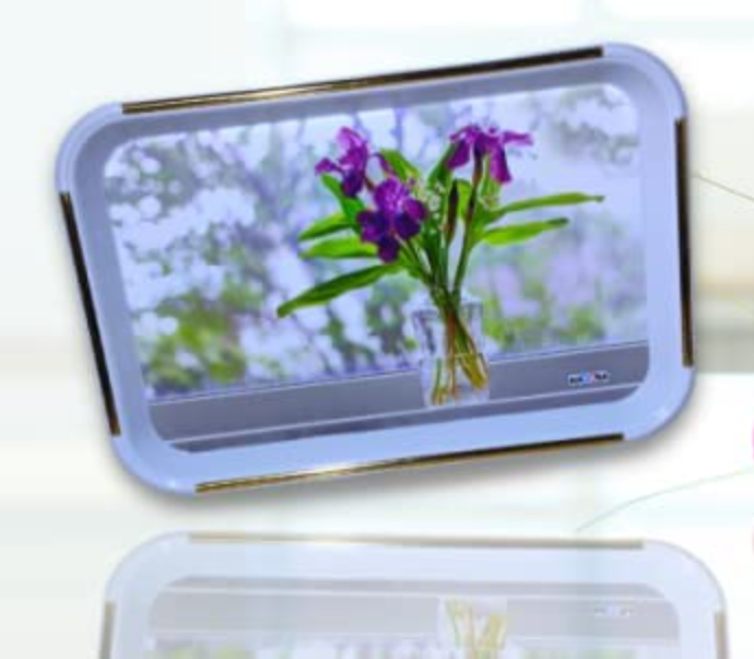 Nayasa Designer Plastic Serving Tray Purple Tulip Medium,