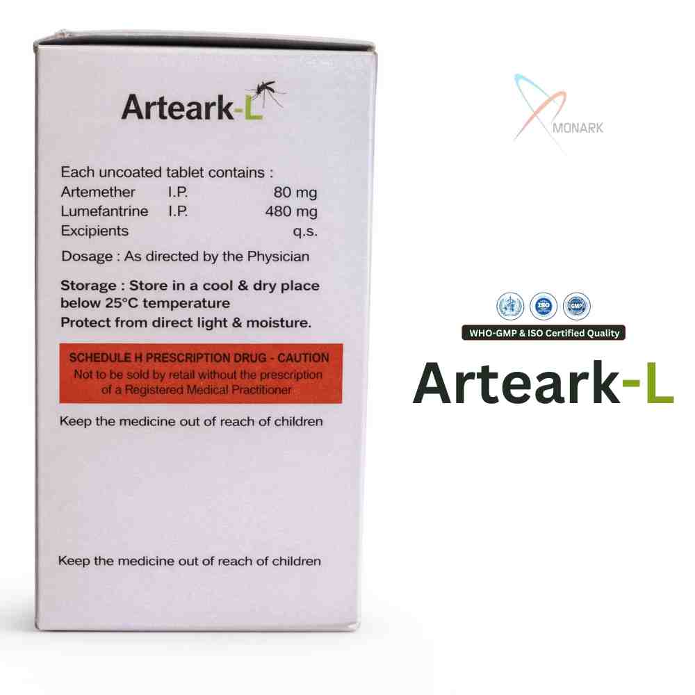 Artemether And Lumefantrine Capsules - Brand Name: Arteark-l