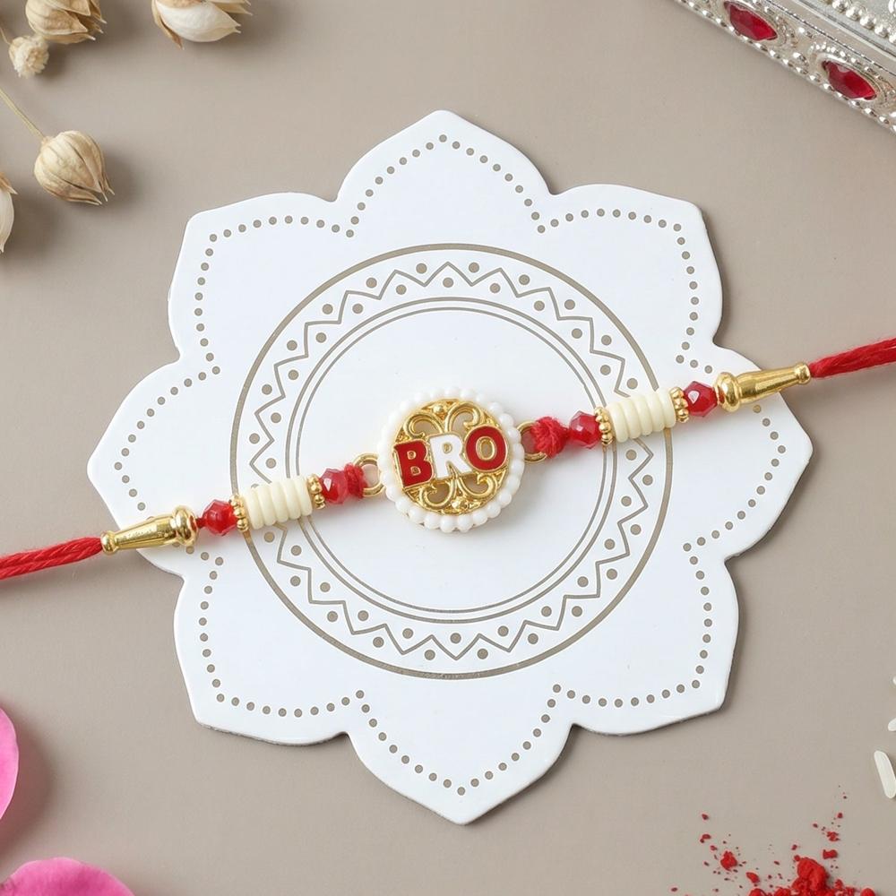 Bro Letter Designer Rakhi, Stylish & Perfect for Raksha Bandhan