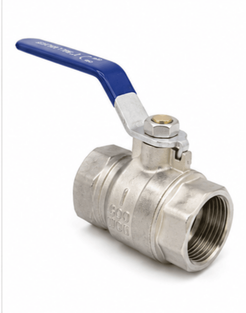 Brass Ball Valve - Color: Silver