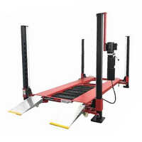 Four Post Lift - Color: Red And Black