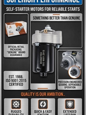 Motorcycle self motor manufacturer