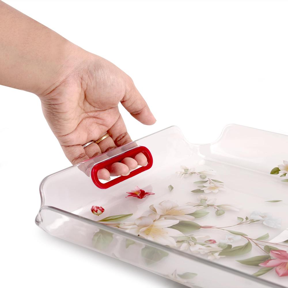 Nayasa Modern Plastic Rectangular Serving Tray