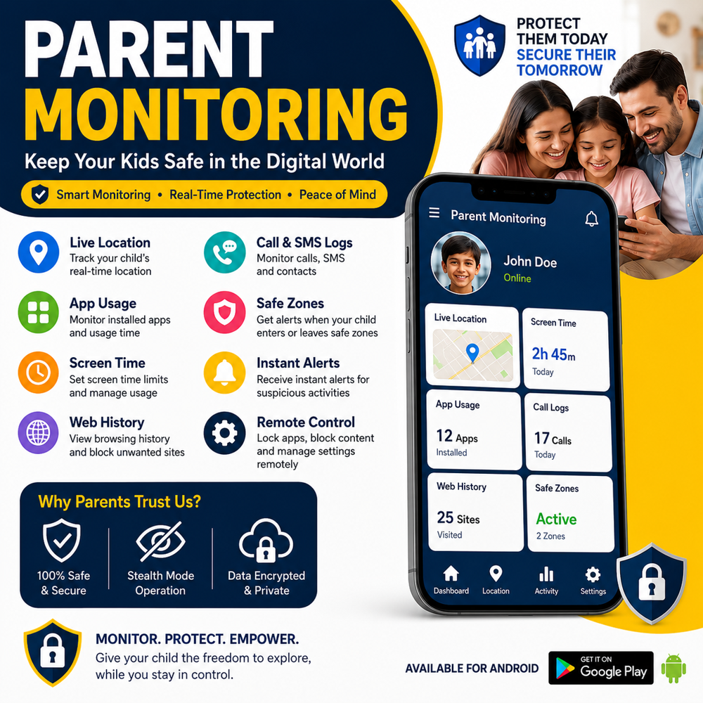 Spy Monitoring Android Application