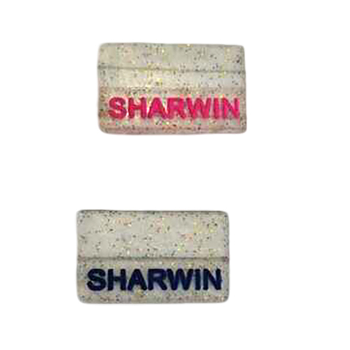 Sharwin Glitter Silicone Label - Features: Flexible
