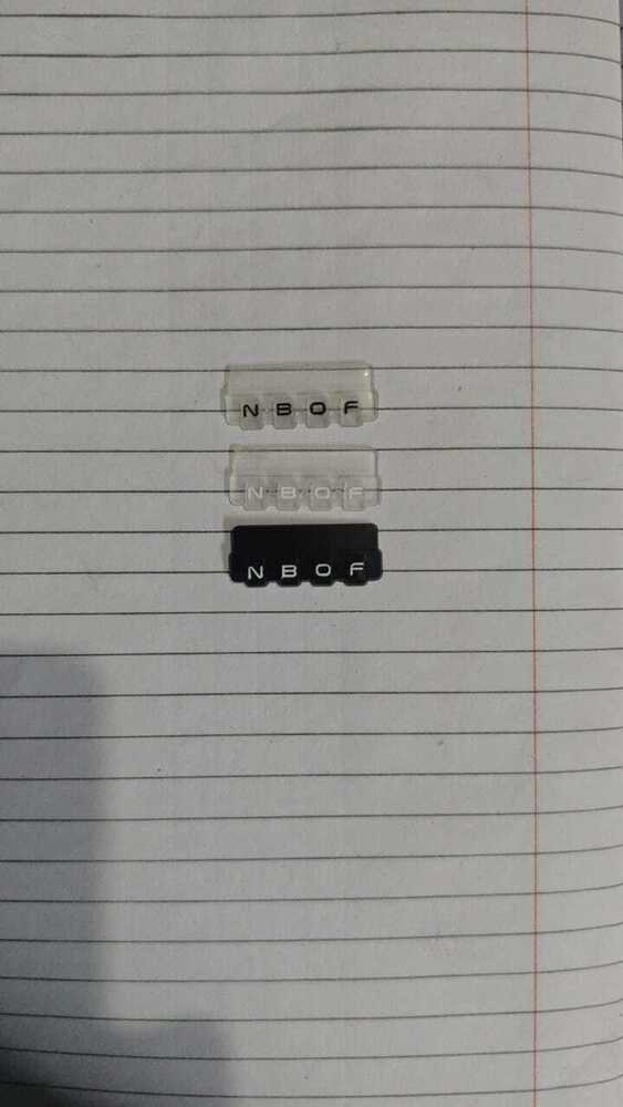N.B.O.F Transparent Silicone Label