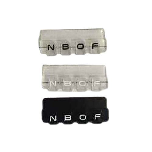 N.B.O.F Transparent Silicone Label - Features: Soft
