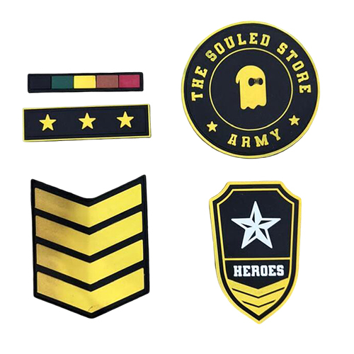 The Souled Store Army Silicone Patch Set - Color: Yellow